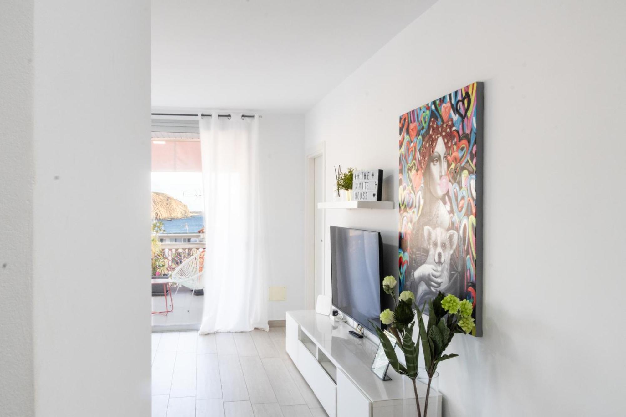The White Heart House - Attic Sea View Leilighet Los Cristianos  Eksteriør bilde